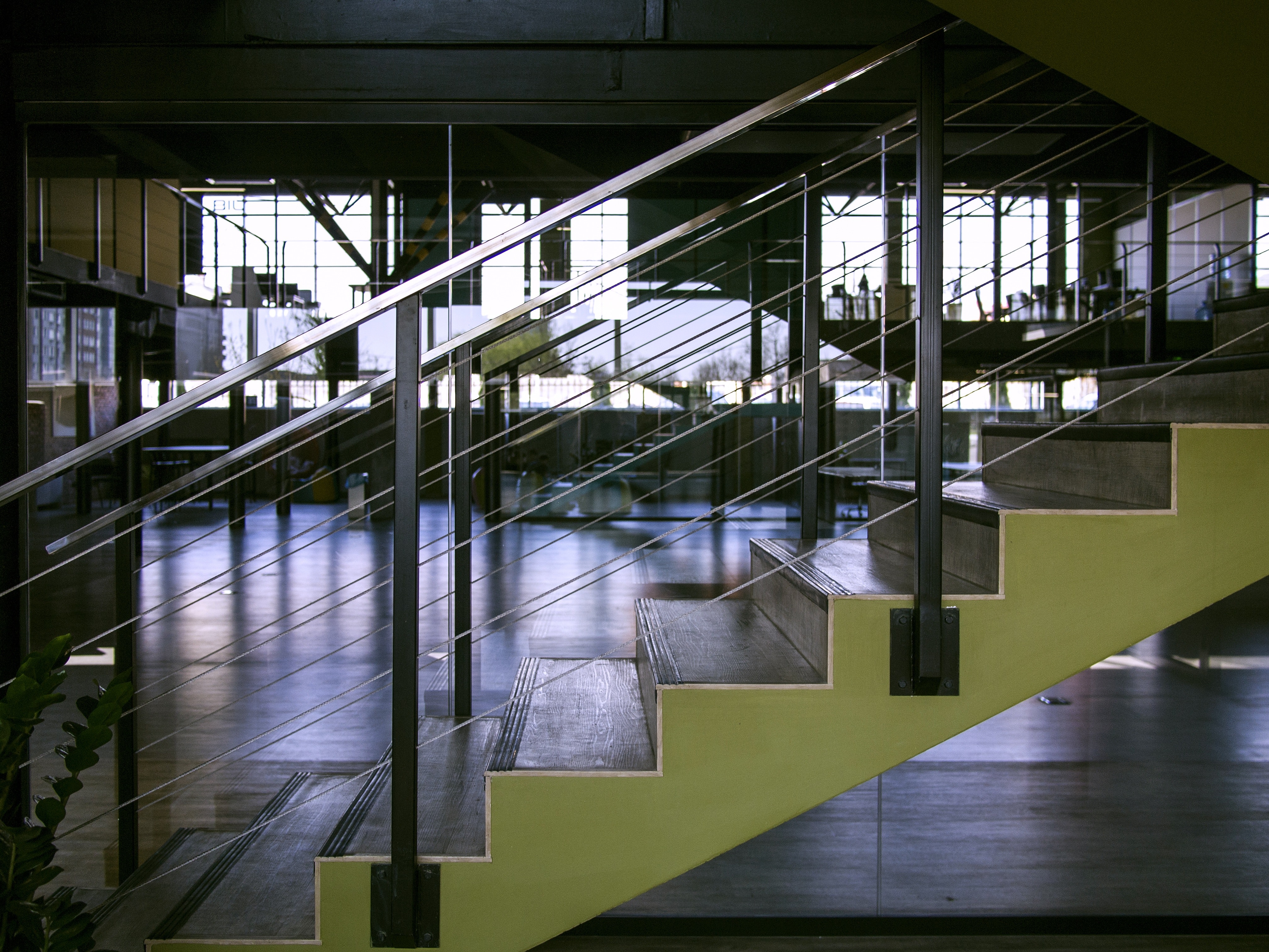 building empty inside stairs